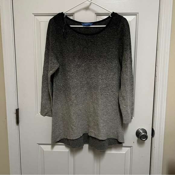 Simply Vera Vera Wang Sweaters - ❤️3/$15 Simply Vera Vera Wang Black and Gray Crew Neck Sweater